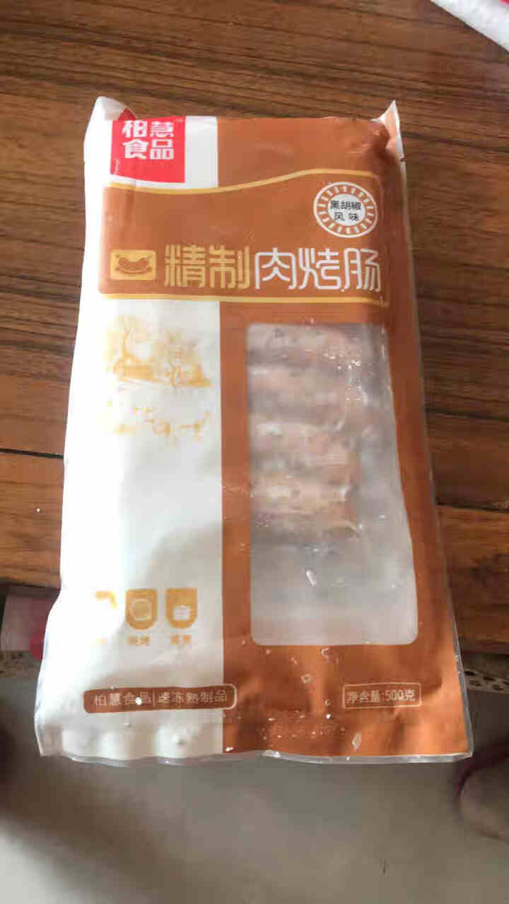 柏慧食品 火山石精制肉烤肠（黑胡椒味）500g/袋 纯肉 热狗肠 早餐肠 地道肠怎么样，好用吗，口碑，心得，评价，试用报告,第2张