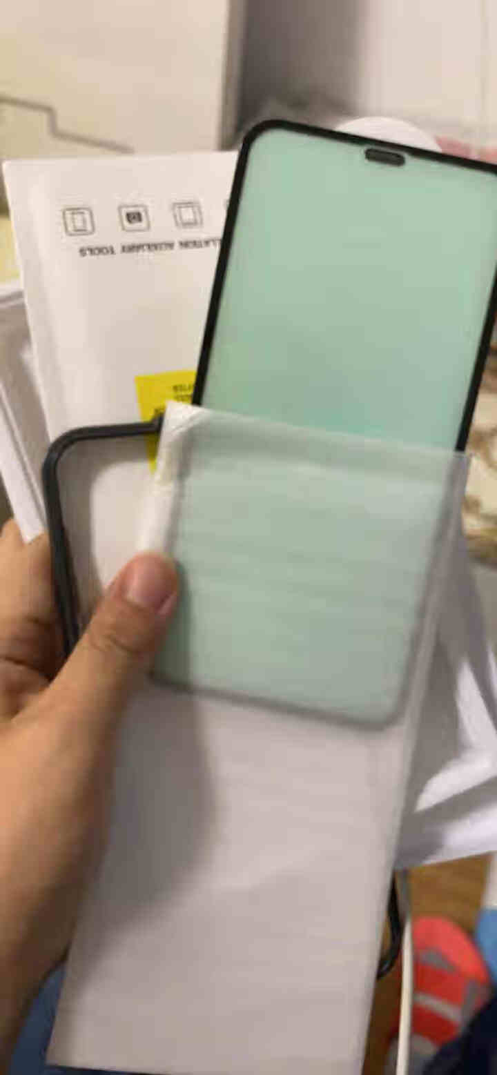 【美国W&P】苹果11钢化膜 iphone 11 pro max手机膜全屏防尘蓝绿光防指纹x/xs膜 【苹果11,第4张