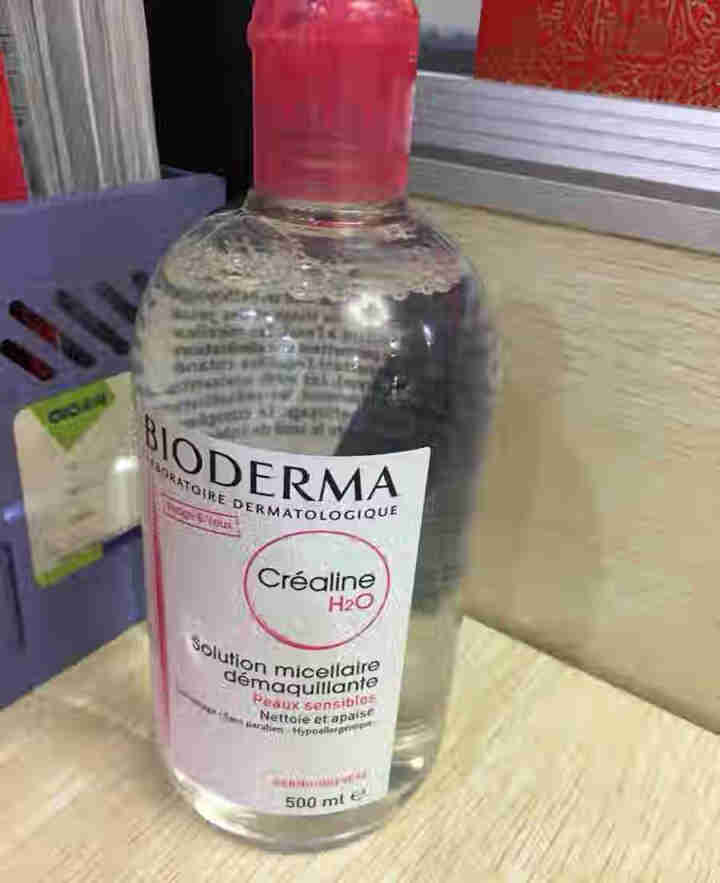 法国贝德玛（BIODERMA）舒妍多效洁肤液500ml （卸妆水 深层清洁 粉水 舒缓保湿 敏感肌 眼唇 原装进口）怎么样，好用吗，口碑，心得，评价，试用报告,第2张