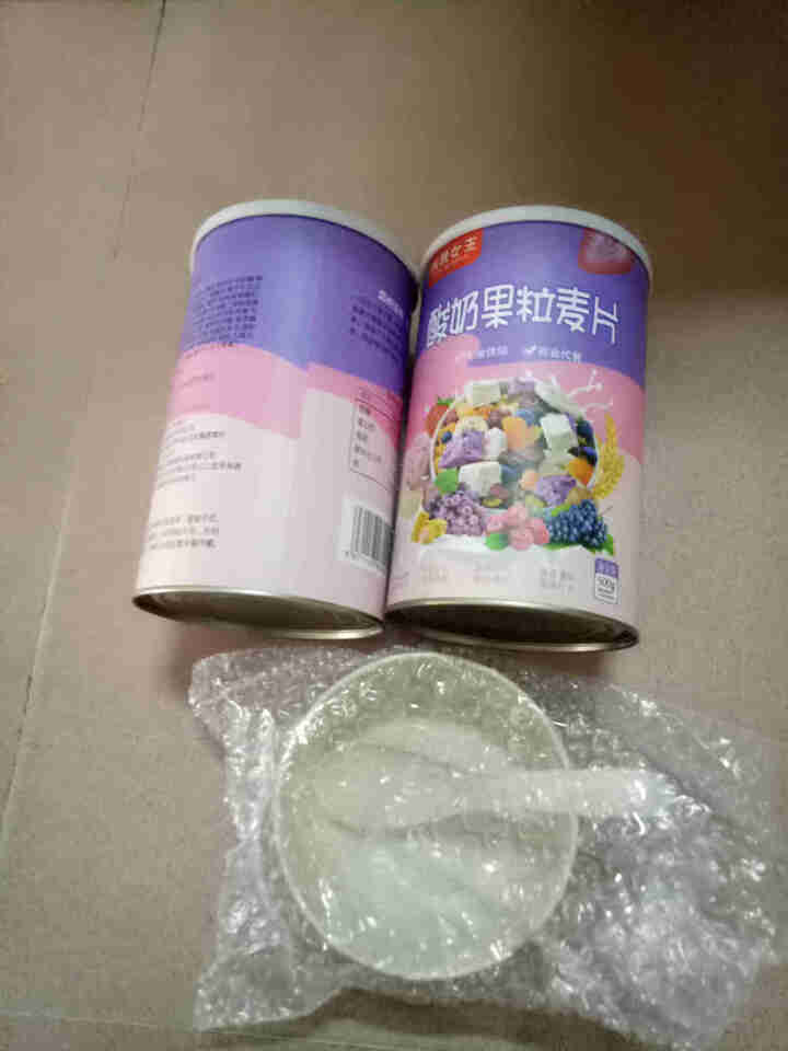 女王正品酸奶果粒麦片 烘焙燕麦片 即食营养早餐 水果坚果混合麦片 冲饮谷物水果麦片 酸奶果粒麦片可干吃（2罐共2斤））怎么样，好用吗，口碑，心得，评价，试用报告,第3张