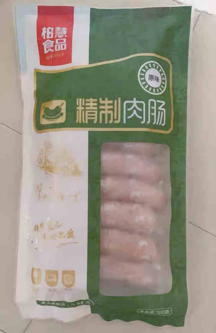 柏慧食品 火山石精制肉烤肠（原味）500g/袋 纯肉 热狗肠 早餐肠 地道肠怎么样，好用吗，口碑，心得，评价，试用报告,第2张