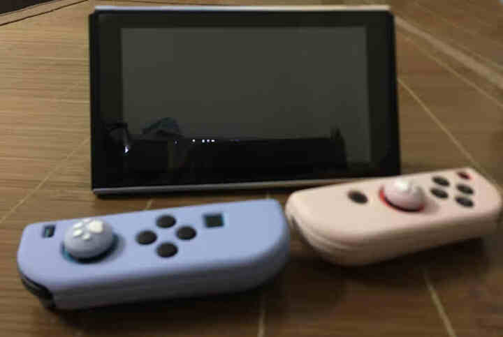 丸图任天堂switch保护壳硅胶NS硬壳保护包磨砂保护套纯色创意彩壳ns游戏机配件防摔分离式手柄套 switch粉紫渐变保护壳+摇杆帽怎么样，好用吗，口碑，心得,第4张