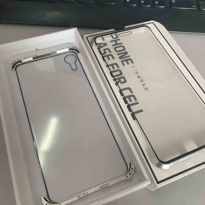 安美臻 苹果xr无边框手机壳iphone8/xs/x双面玻璃磁吸手机套 双面无边框万磁王,第4张