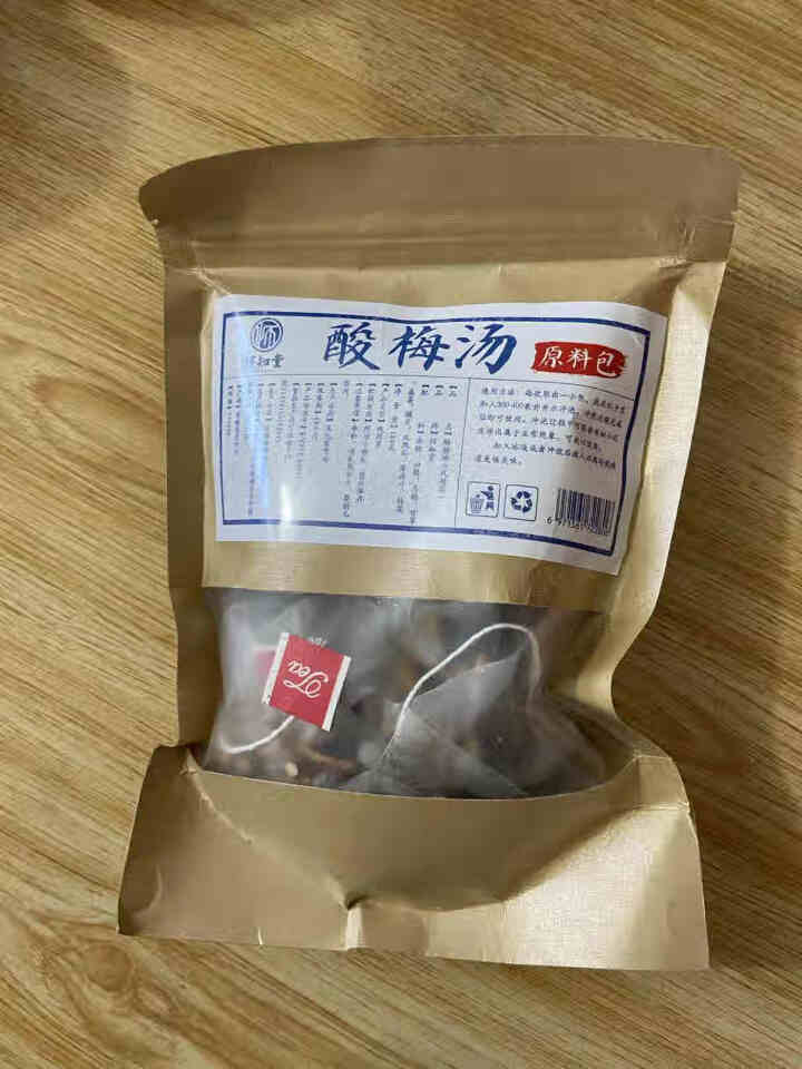 酸梅汤 老北京酸梅汤 三角包酸梅 乌梅汤袋泡茶 免煮原料包15包散装 15包*12g(一袋约180g)怎么样，好用吗，口碑，心得，评价，试用报告,第2张