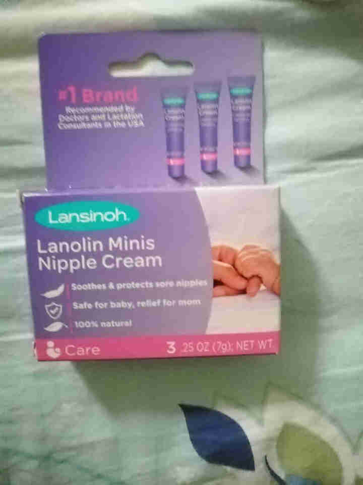 兰思诺(Lansinoh)羊脂膏孕妇护肤乳头霜哺乳皲裂修复羊毛脂膏7g便携装 三支装怎么样，好用吗，口碑，心得，评价，试用报告,第2张