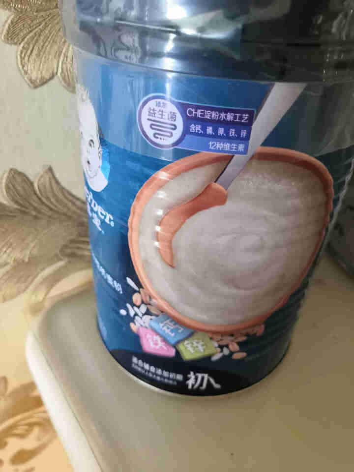 嘉宝(Gerber)米粉婴幼儿米糊 高铁米粉1段宝宝辅食 【初期】钙铁锌250g	 1怎么样，好用吗，口碑，心得，评价，试用报告,第4张