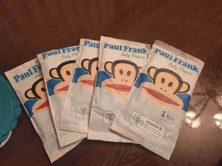 大嘴猴（Paul Frank）维E魔法裤婴儿拉拉裤男女宝宝通用尿不湿试用装 纸尿裤M码5片怎么样，好用吗，口碑，心得，评价，试用报告,第2张