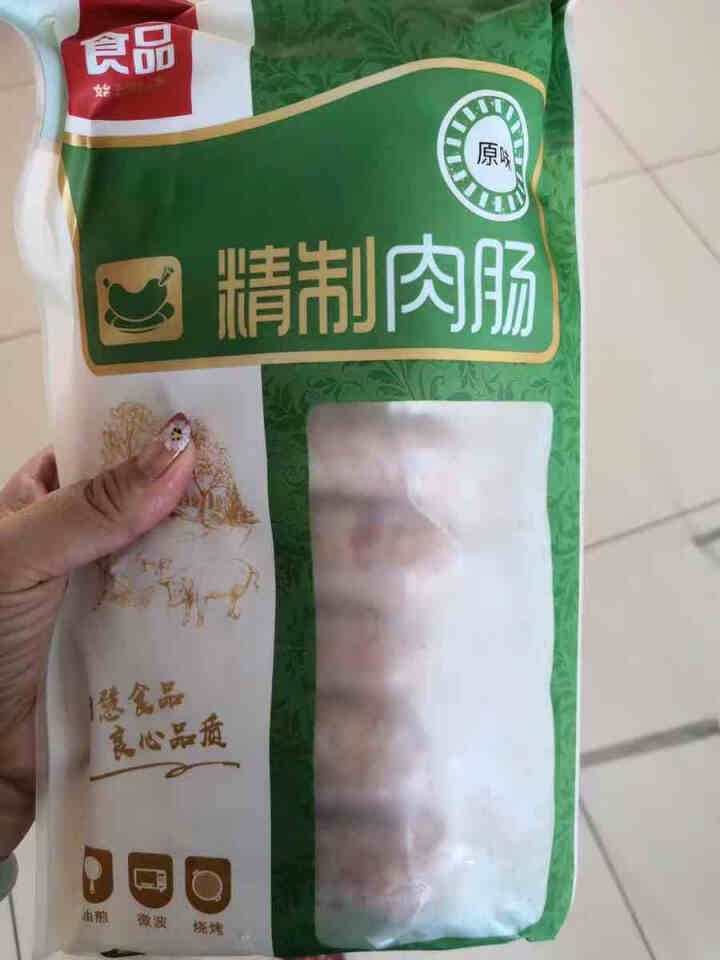 柏慧食品 火山石精制肉烤肠（原味）500g/袋 纯肉 热狗肠 早餐肠 地道肠怎么样，好用吗，口碑，心得，评价，试用报告,第2张