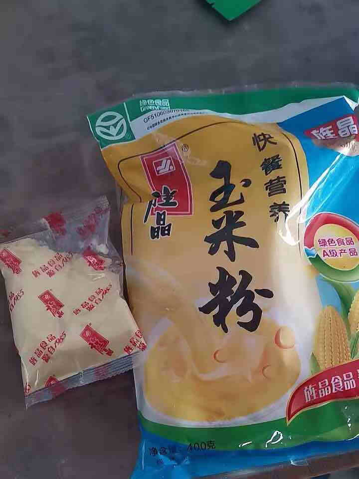 德阳馆 旌晶即食玉米糊糊快餐营养原味玉米粉400g（10小袋×40g/袋）早餐无糖代餐玉米糊 复合玉米粉（黄版）400g怎么样，好用吗，口碑，心得，评价，试用报,第2张