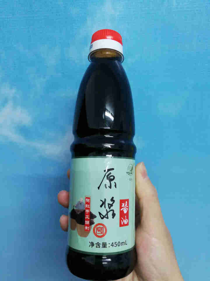 雄鹰酱油 原浆零添加 酿造生抽 450ml 晒足180天 凉拌 点蘸 清蒸 小炒 南昌拌粉 热干面 雄鹰原浆酱油450ML*1瓶怎么样，好用吗，口碑，心得，评价,第2张