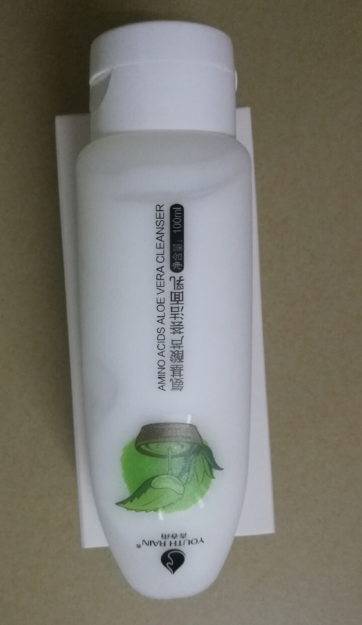 青春雨（YOUTH RAIN）氨基酸芦荟洁面乳100ml 洗面奶男女通用 保湿补水 控油祛痘深层清洁 1支装怎么样，好用吗，口碑，心得，评价，试用报告,第2张