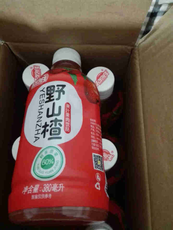 起跑线山楂汁果汁饮料小瓶装380ml*6瓶/箱新鲜日期整箱火锅饮品饮料 山楂汁 380ml*6瓶（便携装）怎么样，好用吗，口碑，心得，评价，试用报告,第4张