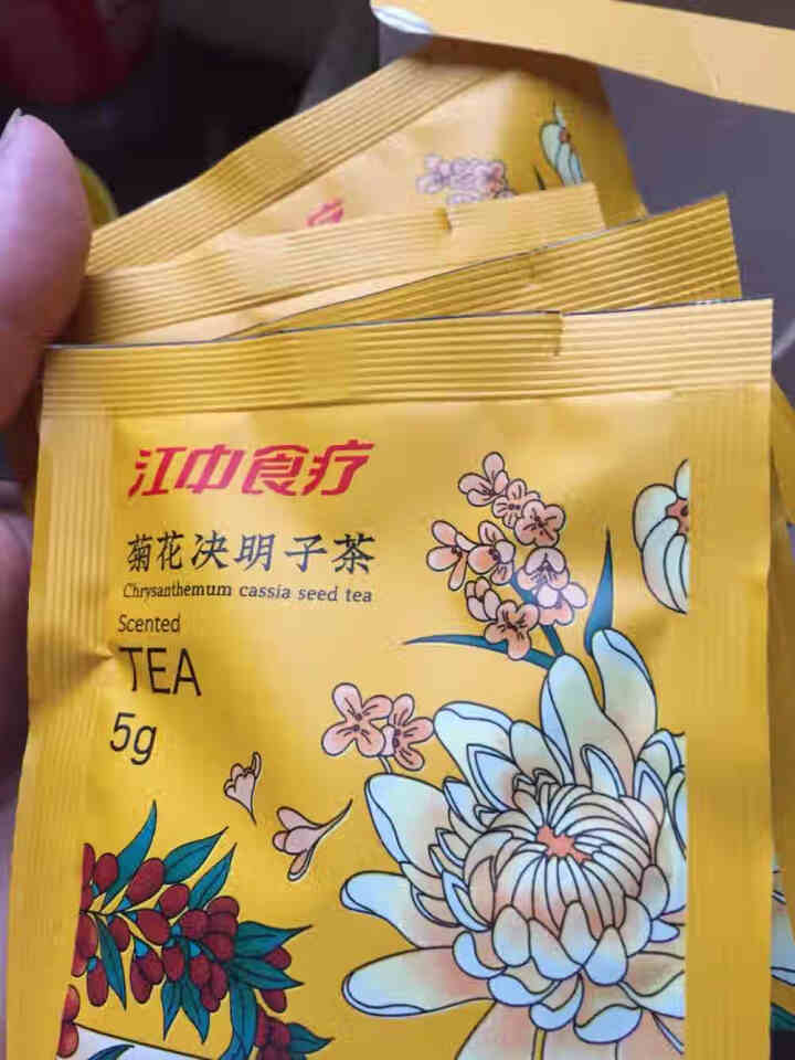 江中食疗 茶叶菊花茶 贡菊决明子金银花桂花枸杞组合独立小包健康养生花草茶35g 菊花决明子茶怎么样，好用吗，口碑，心得，评价，试用报告,第3张