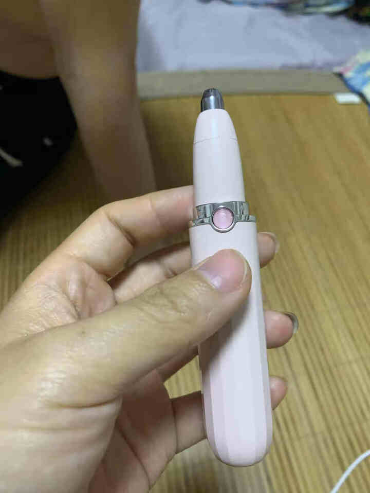 闹闹熊 电动修眉刀 剃刮眉刀自动美容器女士眉毛修剪器美容仪便携脱眉神器充电式 粉,第2张