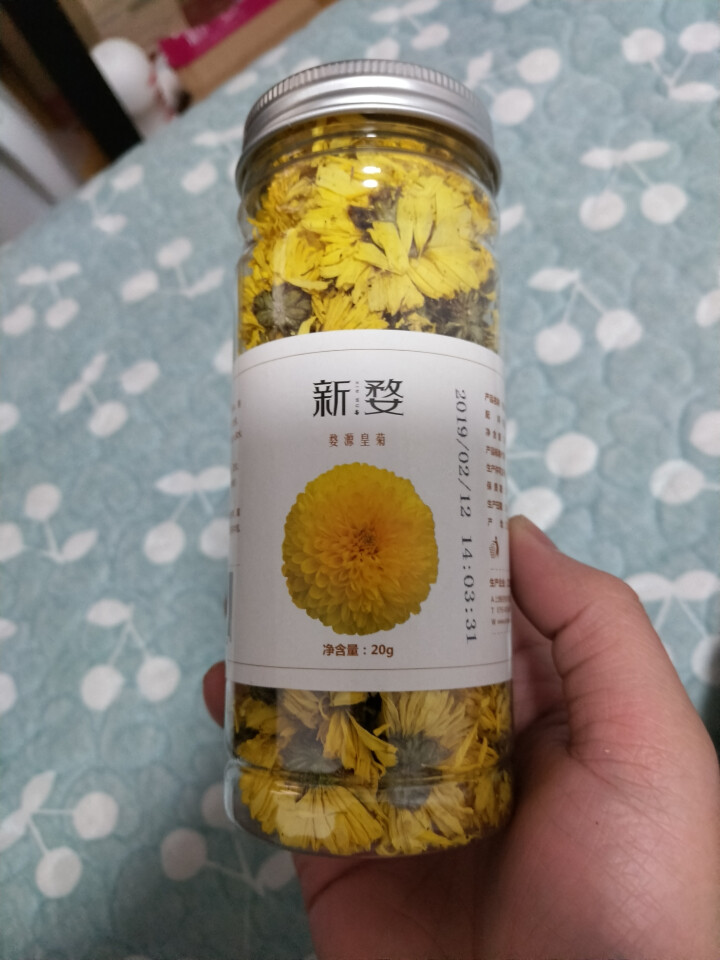 新婺正宗婺源特产晓起皇菊一朵一杯徽州大朵去火贡菊花茶罐装散装 约60朵/罐 【买1发2罐】怎么样，好用吗，口碑，心得，评价，试用报告,第2张