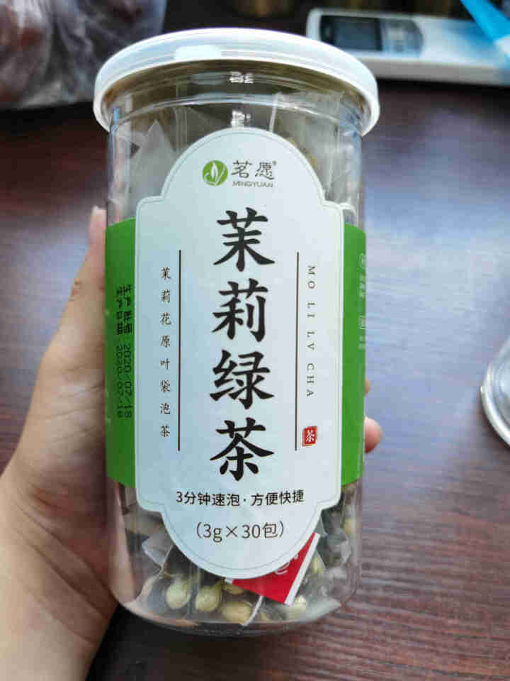 【发2罐共60包】茉莉绿茶 茶叶茉莉花茶绿茶包春茶花茶三角袋泡茶包冷泡茶花果茶 90克/罐怎么样，好用吗，口碑，心得，评价，试用报告,第2张