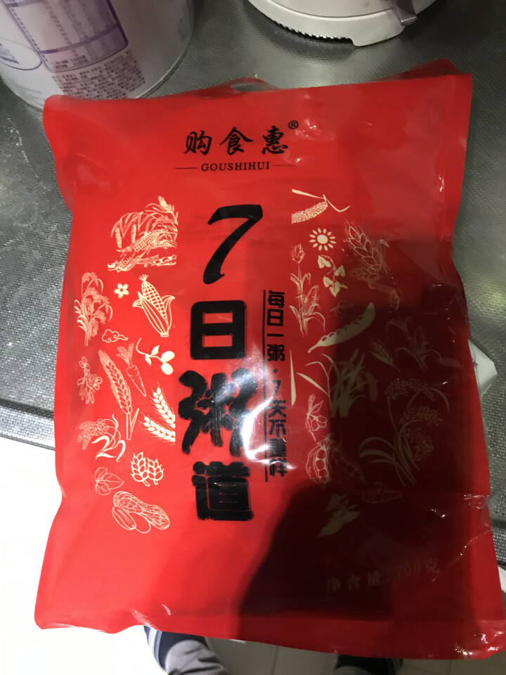 购食惠 7日粥道 五谷杂粮 粥米 7种700g（粥米 粗粮 组合 杂粮 八宝粥原料）怎么样，好用吗，口碑，心得，评价，试用报告,第2张