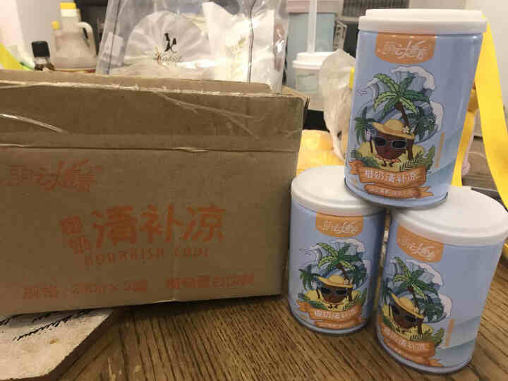 萌动青春椰奶清补凉280g*6罐海南特产椰汁饮料代餐饮品 萌动青春椰奶清补凉280g*3罐装怎么样，好用吗，口碑，心得，评价，试用报告,第3张