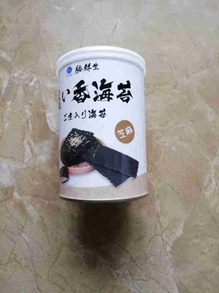 脍鲜生 海苔夹心脆休闲食品宝零食孕妇食品 芝麻口味罐装怎么样，好用吗，口碑，心得，评价，试用报告,第2张