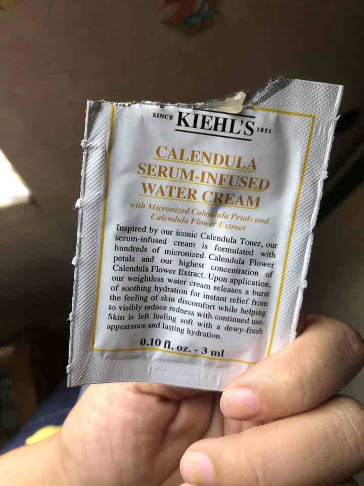 科颜氏（Kiehl's）金盏花植萃爽肤水 补水保湿 调节水油平衡 爽控油收缩毛孔补水护肤品套装男女款 金盏花精华水活霜3ml怎么样，好用吗，口碑，心得，评价，试,第3张