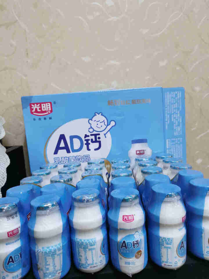 光明 AD钙乳酸菌饮品100g*30瓶/整箱怎么样，好用吗，口碑，心得，评价，试用报告,第3张