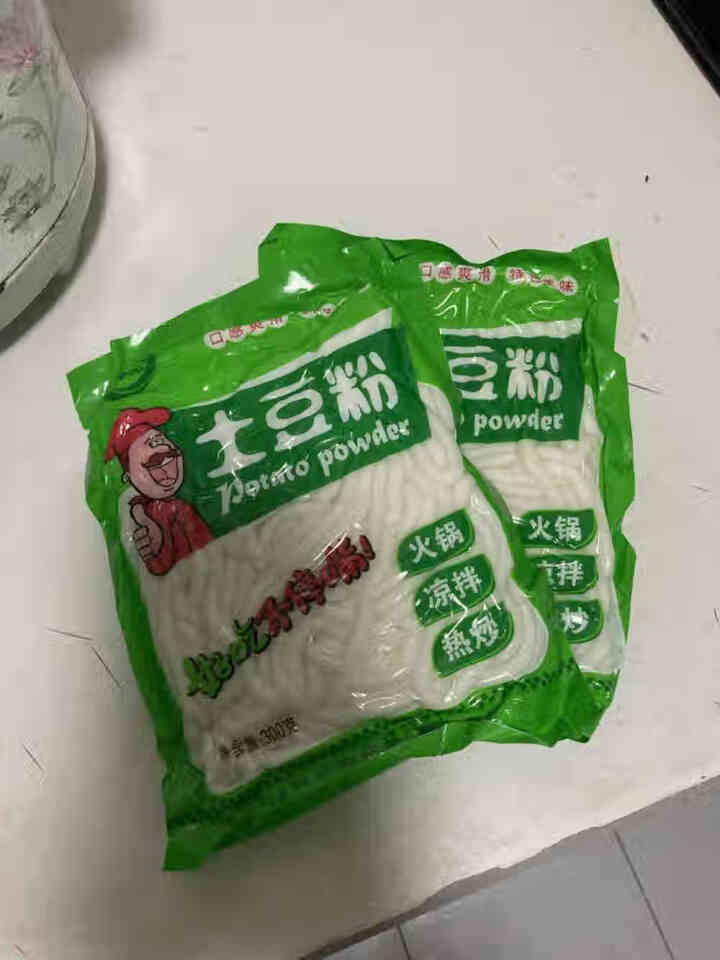 土豆粉袋装麻辣烫砂锅火锅食材速食马铃薯粉丝粉条 300g*2袋怎么样，好用吗，口碑，心得，评价，试用报告,第2张