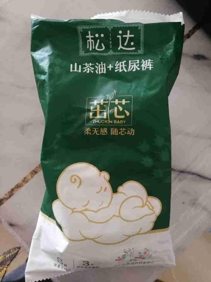 松达婴儿山茶油纸尿裤宝宝尿不湿柔软轻薄透气干爽茁芯系列试用装 无油小样 纸尿裤试用装S*3片怎么样，好用吗，口碑，心得，评价，试用报告,第2张