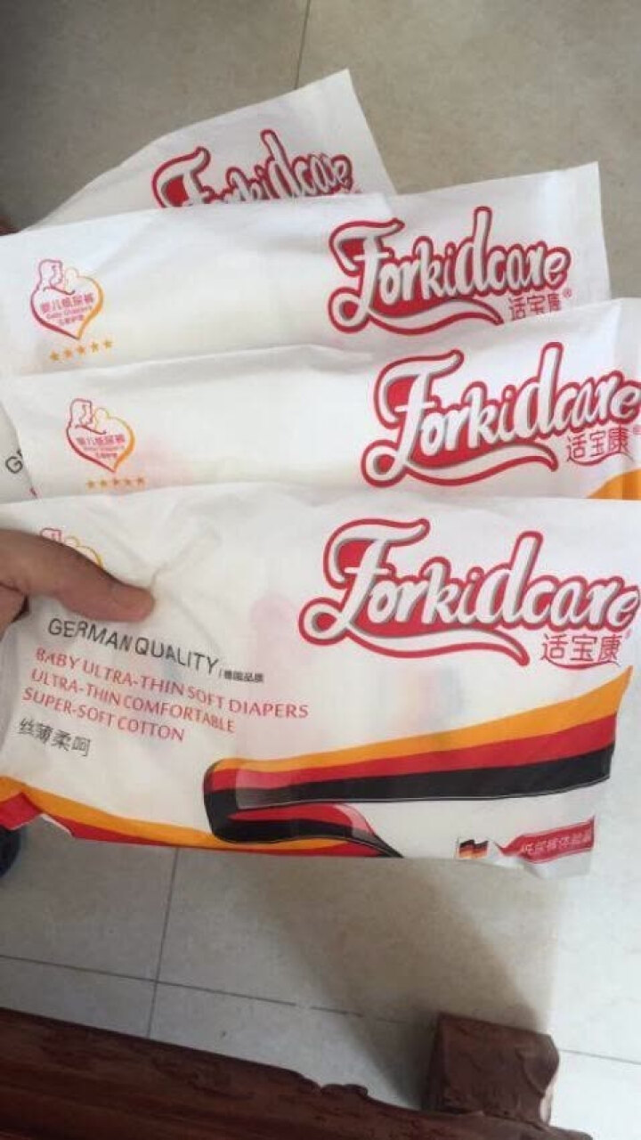 适宝康·Forkidcare 丝薄柔呵纸尿裤试用装L码*4片 适合9,第3张