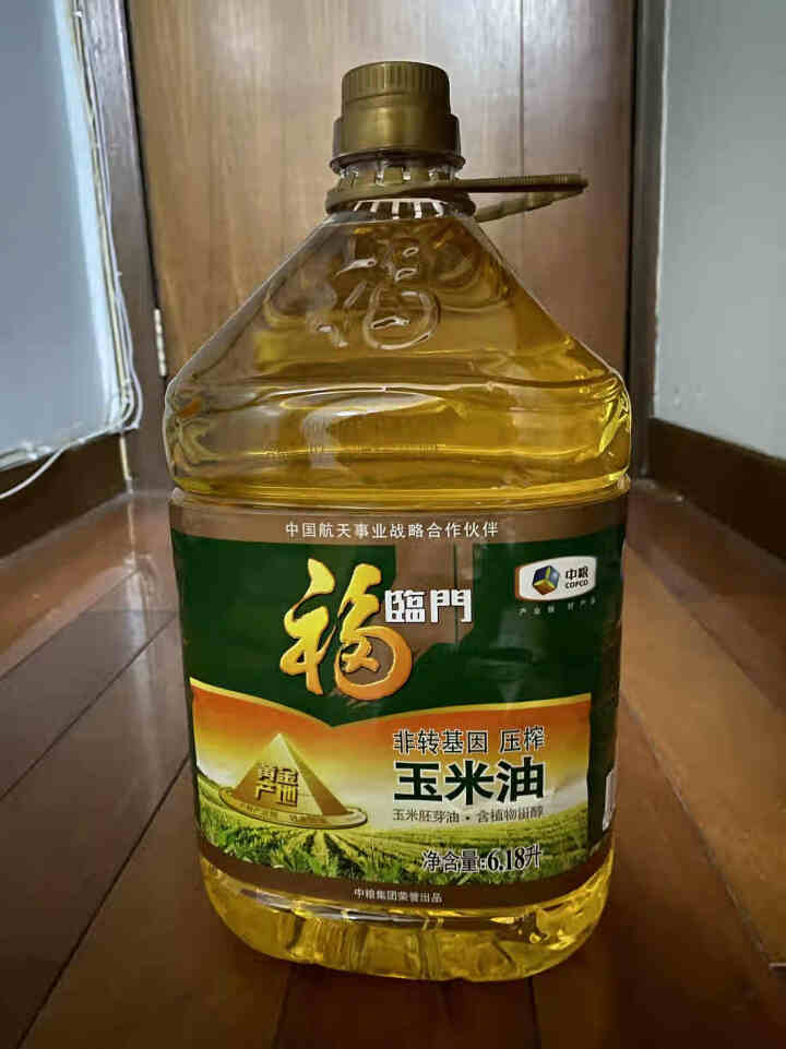 福临门 食用油 非转基因压榨一级黄金产地玉米胚芽油6.18L 中粮出品怎么样，好用吗，口碑，心得，评价，试用报告,第2张