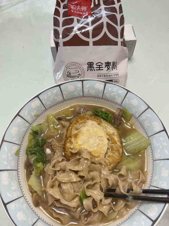 农夫慢 面粉 黑全麦面粉 含麦麸家用粗粮荞麦小麦面包粉 500g*5袋怎么样，好用吗，口碑，心得，评价，试用报告,第4张