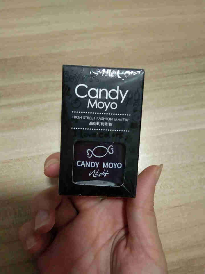 Candymoyo膜玉秋冬美甲脚指甲油持久免烤不可剥裸色豆沙色黑色微闪亮片8ml 冰透乌梅怎么样，好用吗，口碑，心得，评价，试用报告,第2张