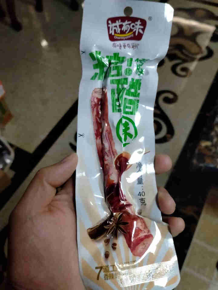 诚有味40克嘿呀劲爆烤脖一整根烤脖糖醋黑鸭香辣味卤香肉类小吃办公室休闲零食食品 糖醋味（不辣） 5根*40g怎么样，好用吗，口碑，心得，评价，试用报告,第4张