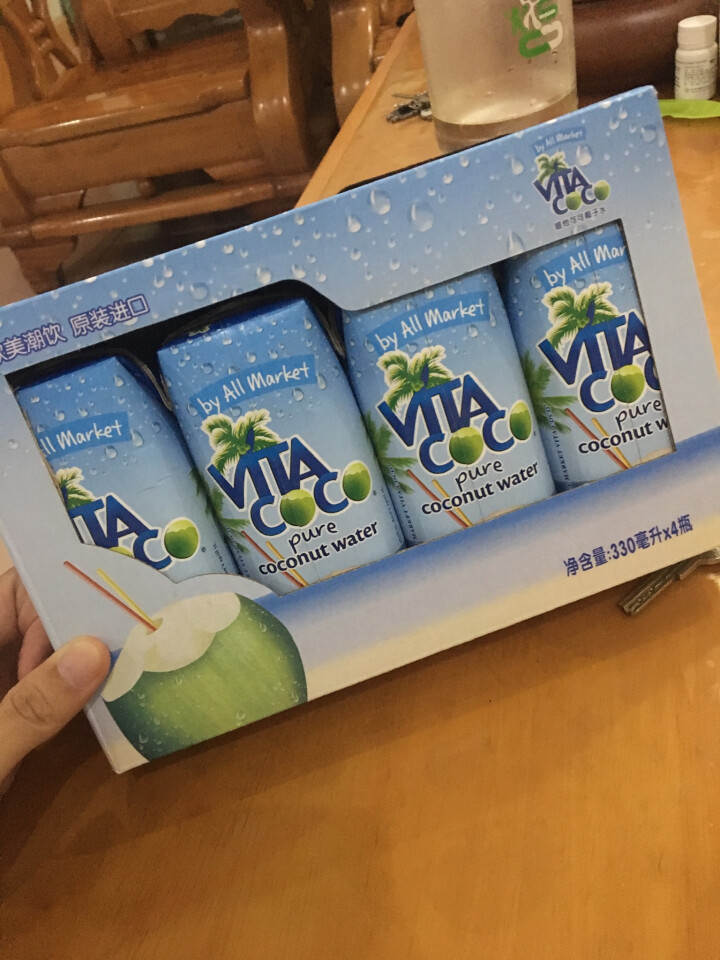 唯他可可（Vita Coco）天然椰子水进口NFC果汁饮料330ml*4瓶怎么样，好用吗，口碑，心得，评价，试用报告,第2张