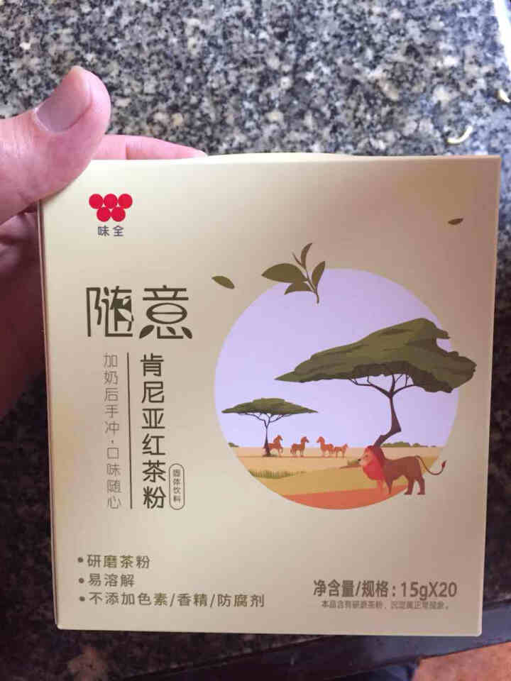 味全随意肯尼亚红茶粉加奶冲泡奶茶冲饮DIY自制300克 15g*20条怎么样，好用吗，口碑，心得，评价，试用报告,第2张