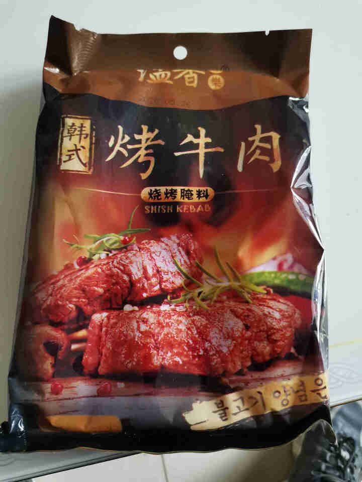 【211时效】溢香哥乐 韩式烤牛肉腌料 烧烤腌料腌肉料 秘制烤肉腌料韩国（粉料60g+油料60g） 一袋怎么样，好用吗，口碑，心得，评价，试用报告,第4张