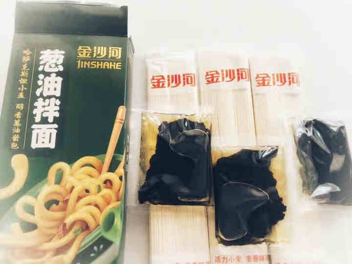 金沙河葱油拌面 非油炸 方便速食 3人份包含酱包怎么样，好用吗，口碑，心得，评价，试用报告,第3张