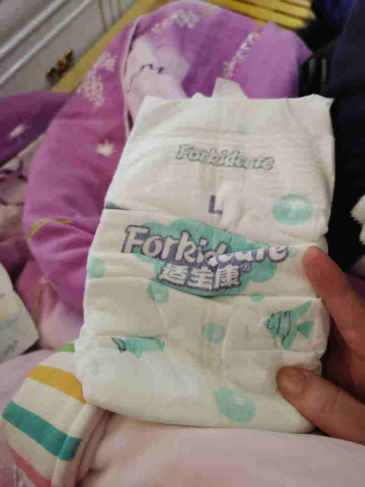 适宝康·Forkidcare 梦幻海洋纸尿裤试用装L码*4片 适合9,第3张