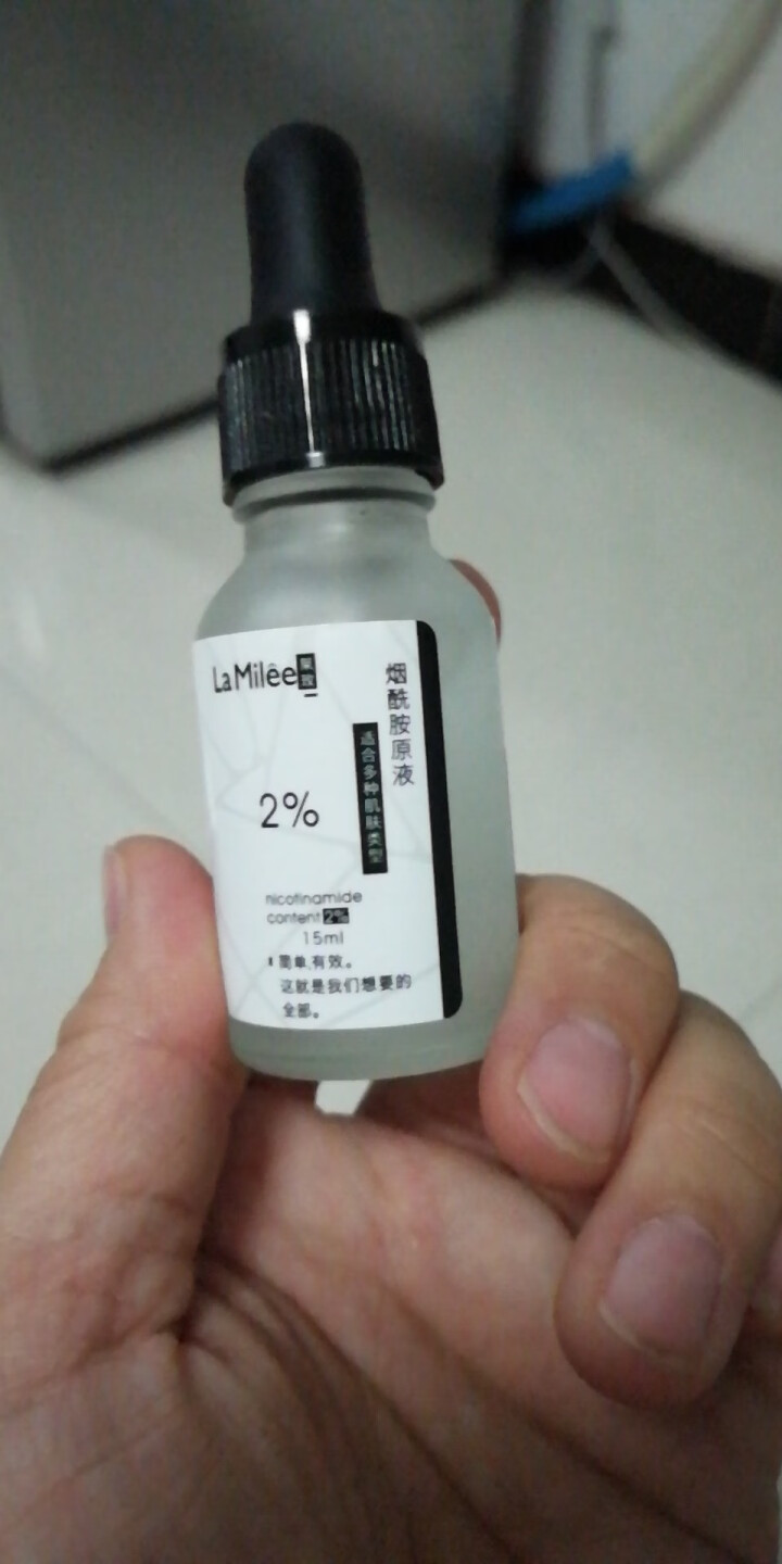 LaMilee莱玫 烟酰胺原液15ml（小白瓶 肌底精华液 改善暗哑 提亮肤色 收缩毛孔 面部精华）怎么样，好用吗，口碑，心得，评价，试用报告,第3张