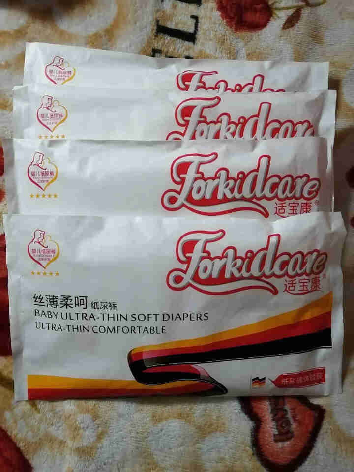 适宝康·Forkidcare 丝薄柔呵纸尿裤试用装L码*4片 适合9,第2张