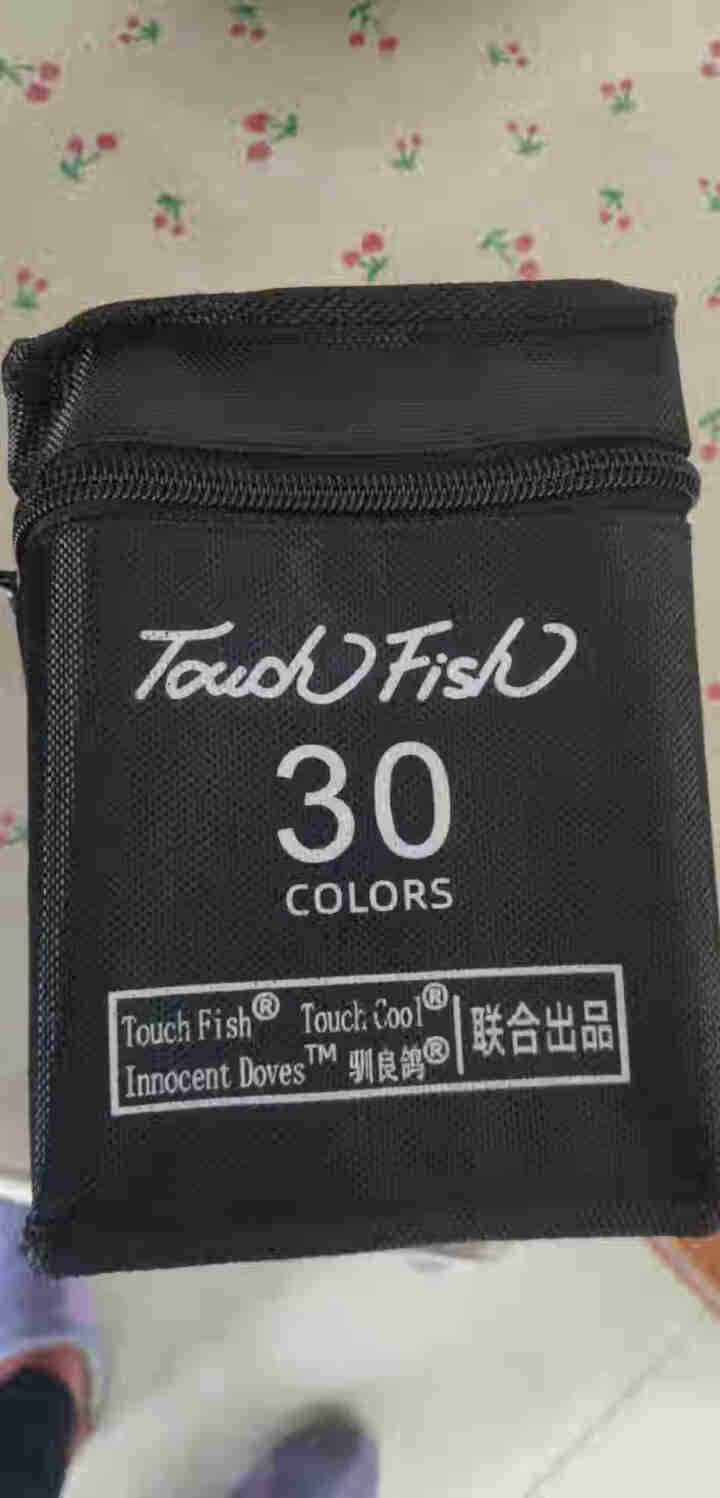 Touch Fish马克笔套装30/40/60/80色 双头儿童水彩笔小学生绘画画笔 学生30色（带底座）怎么样，好用吗，口碑，心得，评价，试用报告,第2张