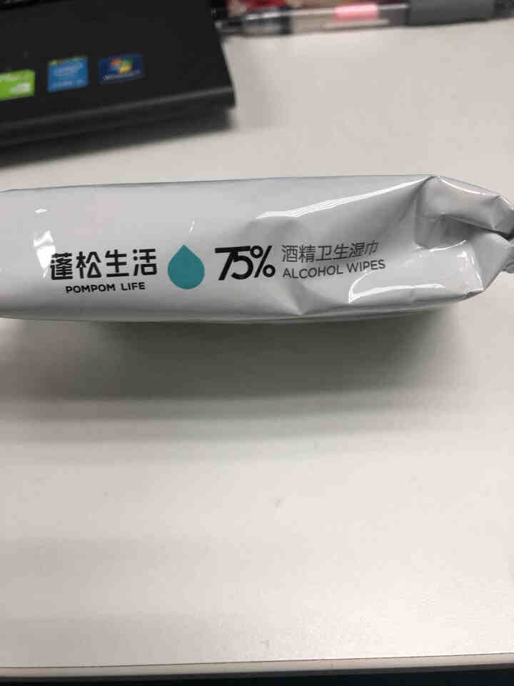 蓬松生活 酒精棉片酒精湿巾一次性消毒棉片宝宝玩具奶瓶消毒棉片独立包装一次性清洁网红每日吉祥签单独包装 酒精湿巾大尺寸20抽怎么样，好用吗，口碑，心得，评价，试用,第2张