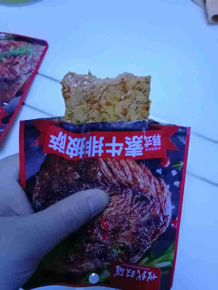 素肉大牛排烧烤黑椒素食牛排香辣素牛肉豆卷网红小吃休闲零食 烧烤味 体验试吃装,第2张