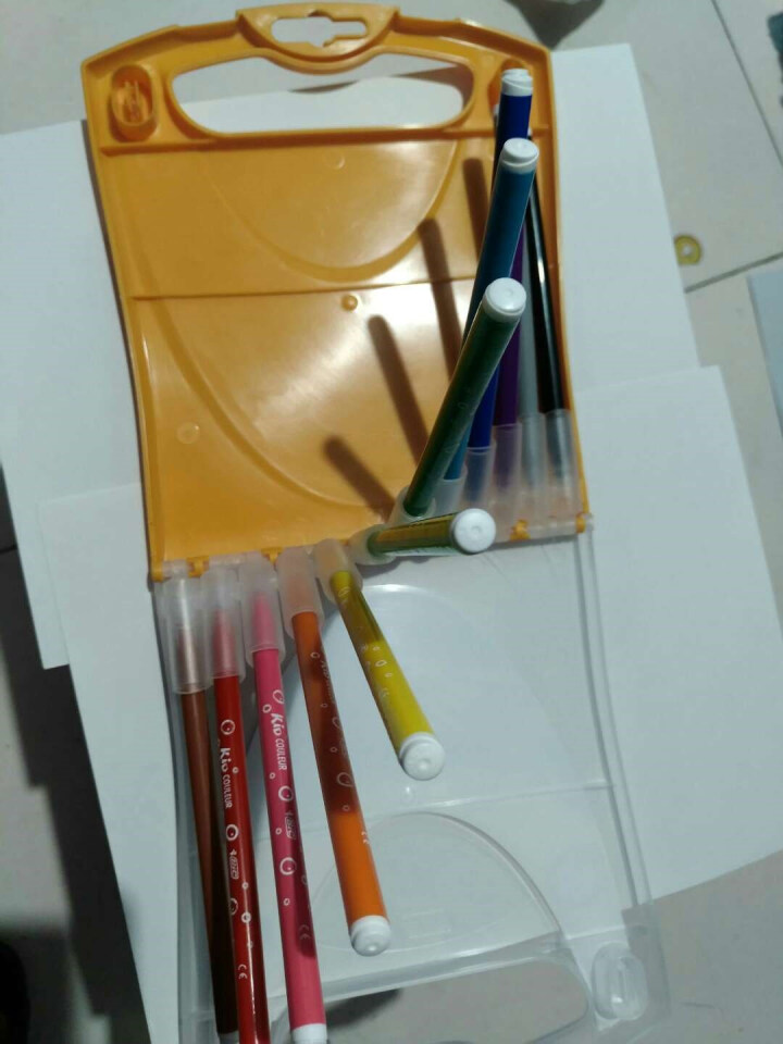 BIC  Kids 比克儿童易水洗水彩笔 12色彩虹便携盒 进口文具儿童绘画画笔怎么样，好用吗，口碑，心得，评价，试用报告,第4张