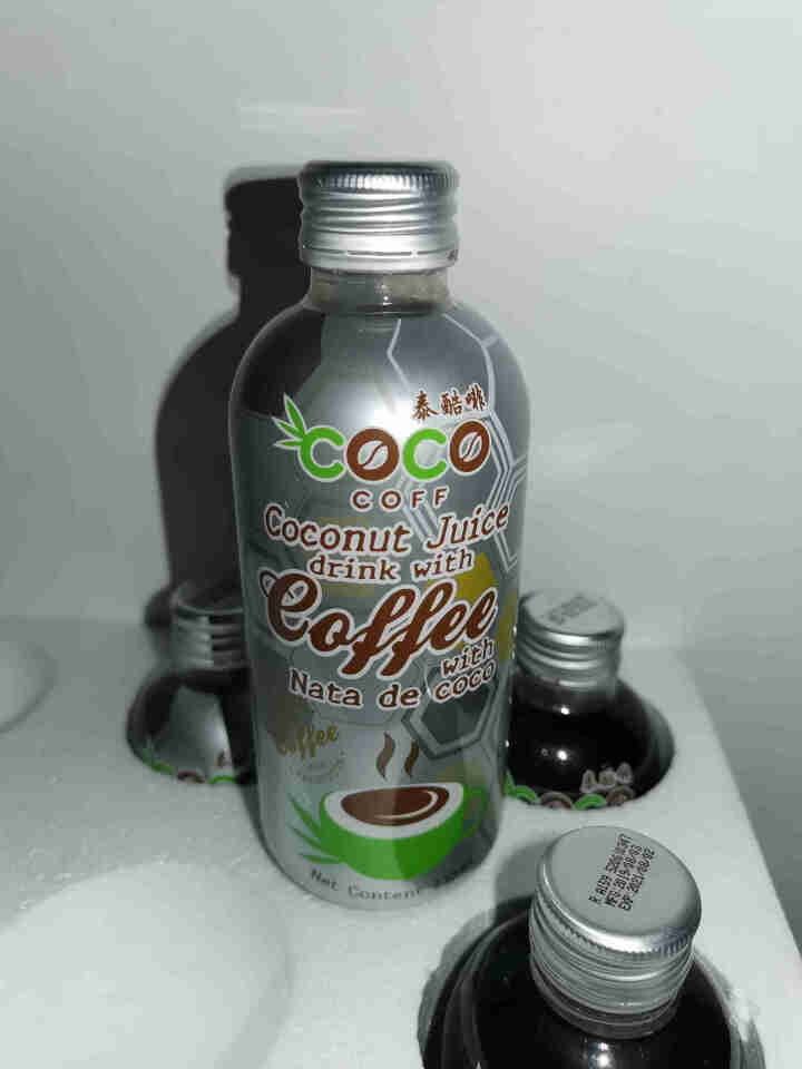 泰酷啡（COCO COFF）咖啡 即饮饮料瓶装整箱 泰国原装进口 4瓶装(2瓶倍醇咖啡+2瓶含椰果椰子汁咖啡)怎么样，好用吗，口碑，心得，评价，试用报告,第4张