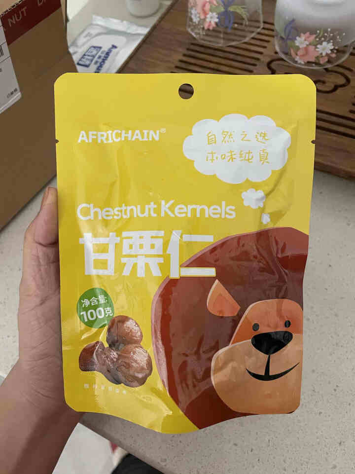 Africhain爱非瑞辰 每日坚果甘栗仁去壳板栗即食栗子特产休闲零食袋装 100g怎么样，好用吗，口碑，心得，评价，试用报告,第2张