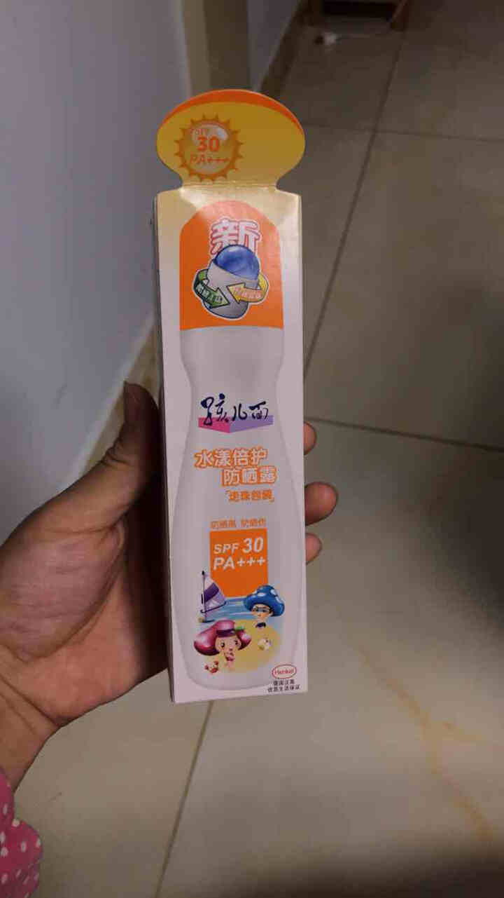 孩儿面SPF30儿童清爽防晒走珠儿童专用防晒霜100ml保湿滋润宝宝防晒乳 1瓶装怎么样，好用吗，口碑，心得，评价，试用报告,第2张