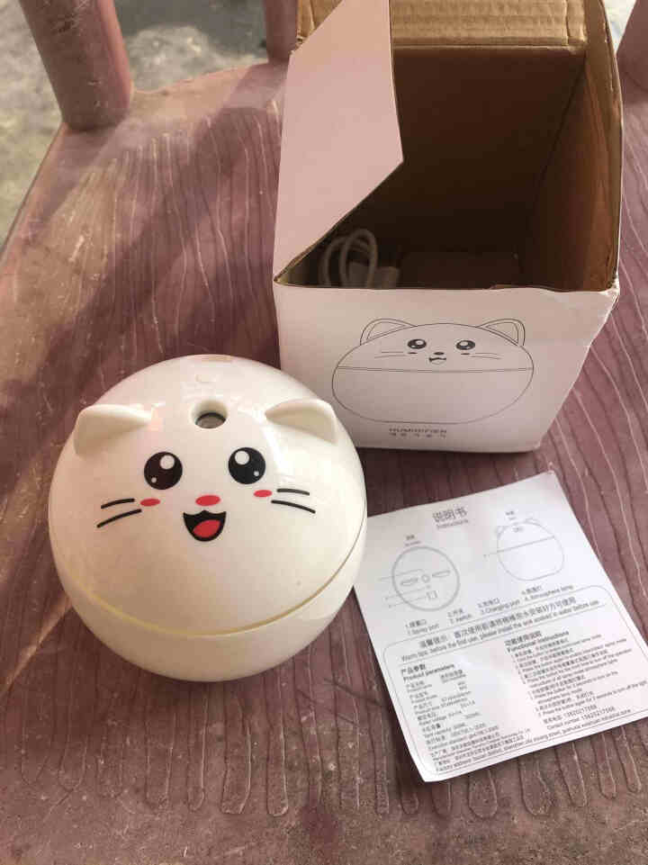 【美意达】创意猫加湿器usb迷你家用车载卧室空气加湿礼品 白色怎么样，好用吗，口碑，心得，评价，试用报告,第2张