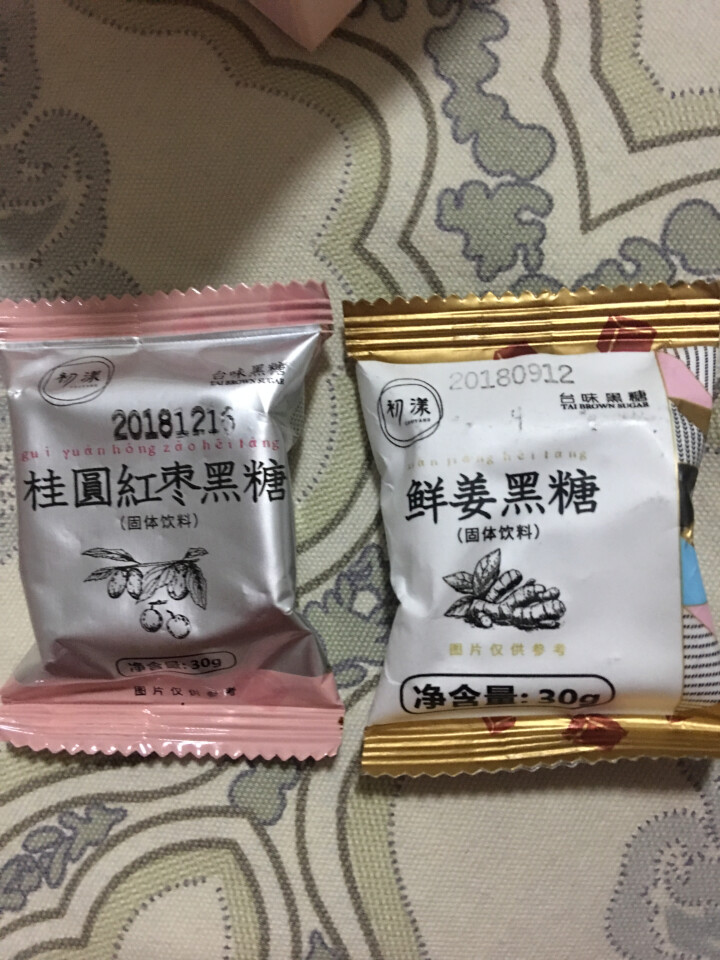 台湾风味黑糖姜茶初漾大姨妈茶月经经期例假驱寒姜母茶桂圆红枣红糖姜茶 0元试饮（1颗鲜姜+1颗桂圆红枣）怎么样，好用吗，口碑，心得，评价，试用报告,第4张