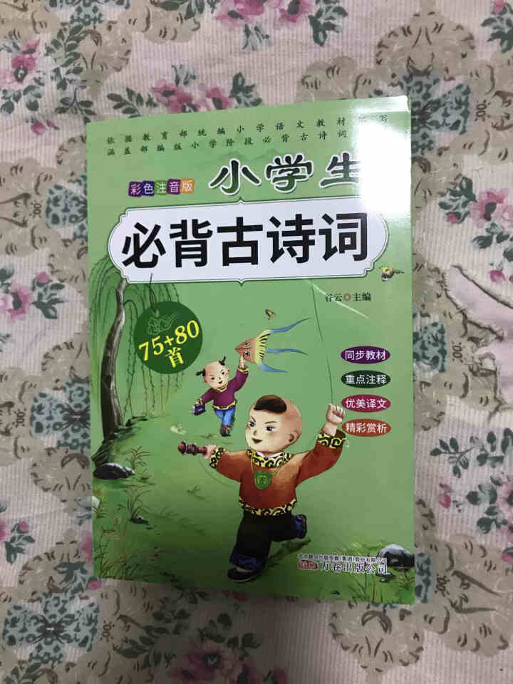 全2册 小学生必背古诗词75+80首+文言文通用版 教材同步全解阅读与训练语文课程标准1,第2张