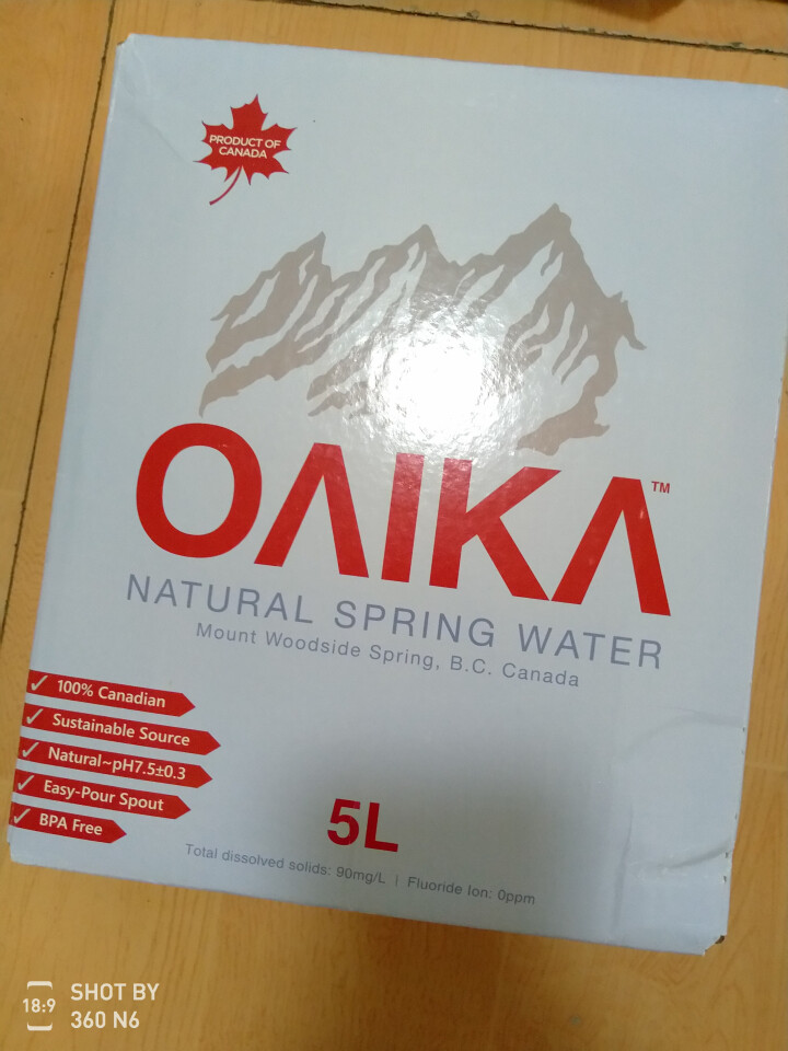 加拿大原装进口班芙OAIKA天然饮用水5L（家庭装饮用山泉水） 5L怎么样，好用吗，口碑，心得，评价，试用报告,第4张